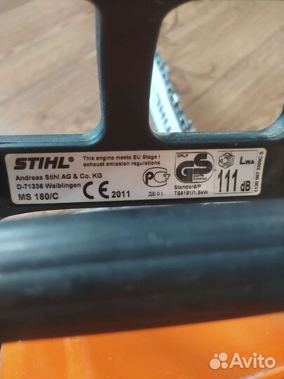 Бензопила Штиль мс 180