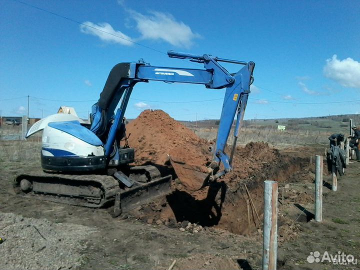 Услуги миниэкскаватора мини экскаватора