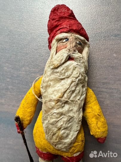 Старинные ватные елочные игрушки