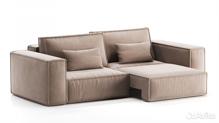 Диван-кровать Квадро / прямой раскладной