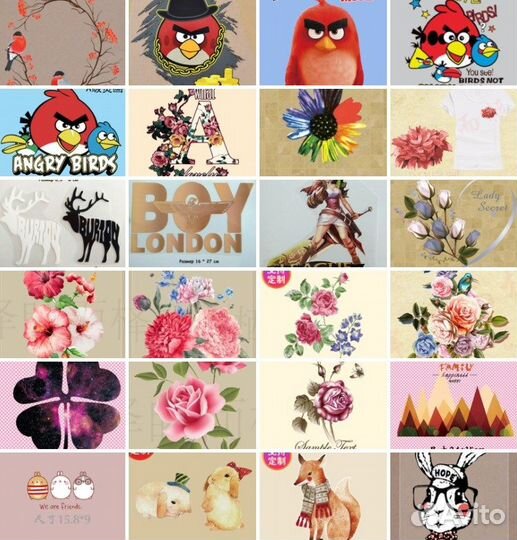 Термотрансферы в ассортименте