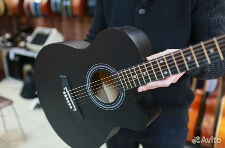 Акустическая гитара belucci BC4020 bk + медиатор