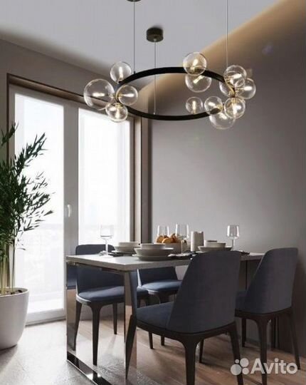 Светильник подвесной XCP.7003 black/черный D850/G9