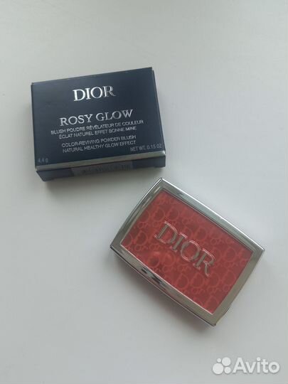 Румяна Dior rosy glow оттенок rosewood 012