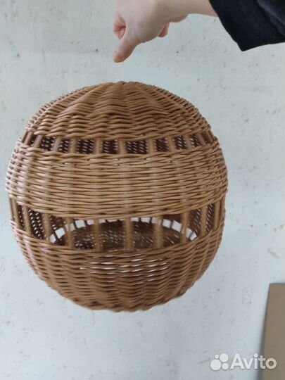 Светильники плетеные люстры