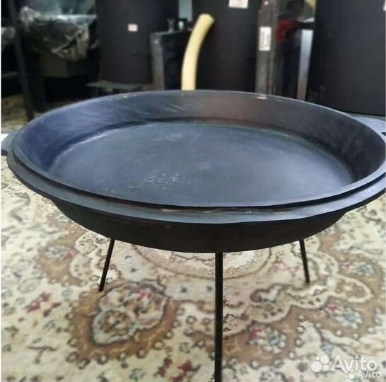 Чугунная сковорода крышка на казан от 4,5л до 22л