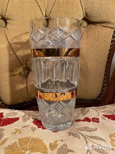 Ваза хрустальная для цветов чехия