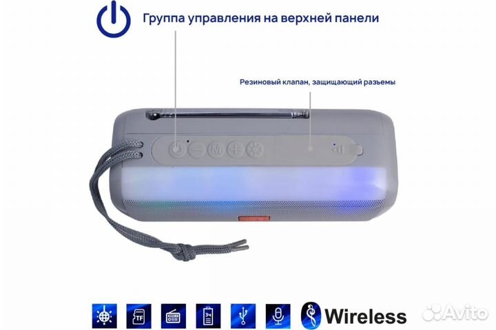 Портативная колонка Belsis SK1014BK/SK1024GY