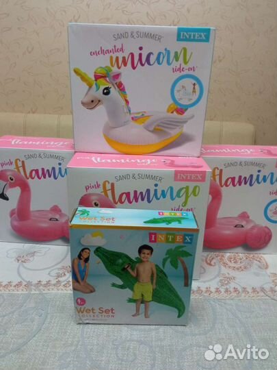 Надувной матрас для плавания единорог