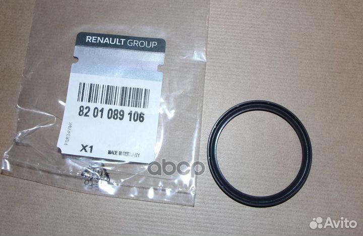 Кольцо уплотнительное renault 8201089106 renault