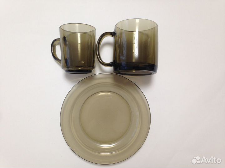 Кружка маленькая и большая с блюдцем