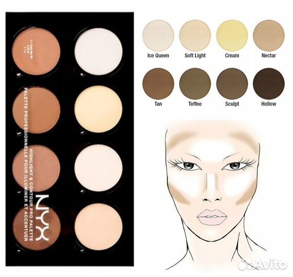 Палетка для контурирования NYX Professional Makeup