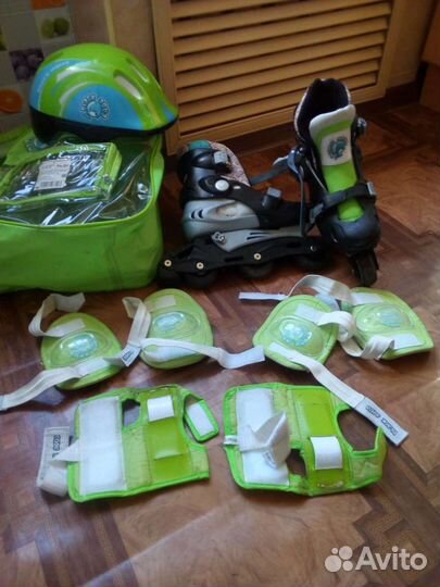 Роликовые коньки детские раздвижные