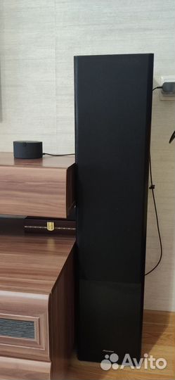 Колонки Pioner 150Вт + ресивер Yamaha + сабвуфер X