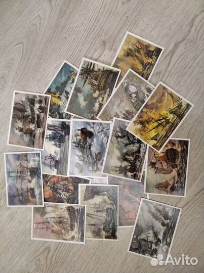 3 набора открыток Морской тематики. СССР