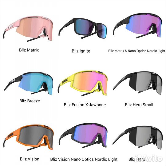 Солнцезащитные спортивные очки Oakley, Bliz