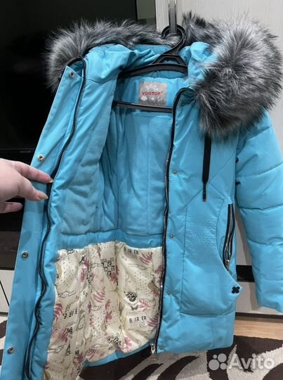 Куртка зимняя на девочку рост 146 -152