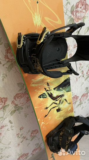 Сноуборд, крепления, ботинки, шлем