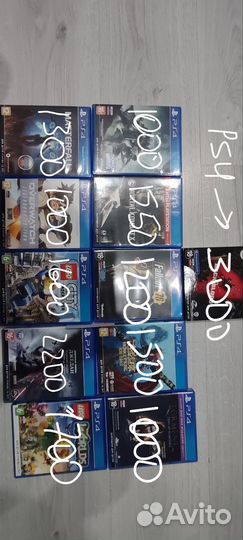 Игры на ps4(б/у и некоторые без бумажек)