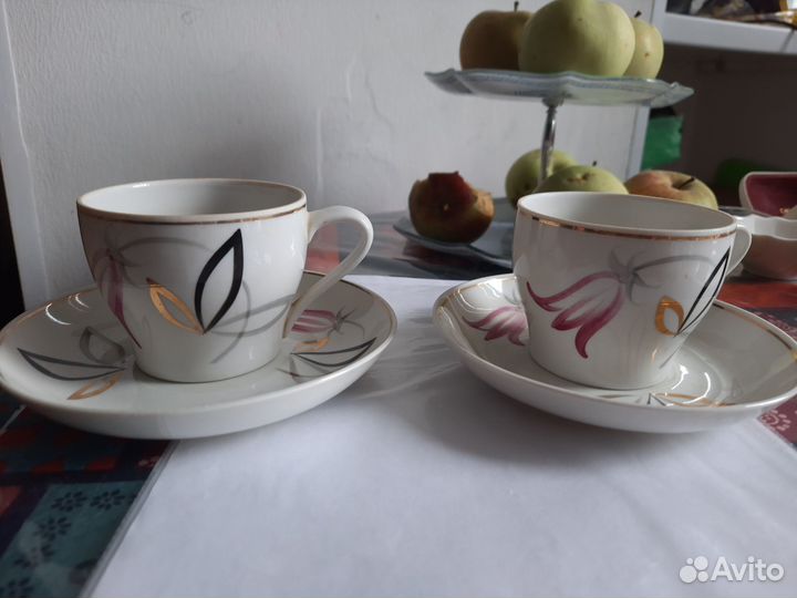Чайные пары.Винтаж гз Песочное СССР 67г