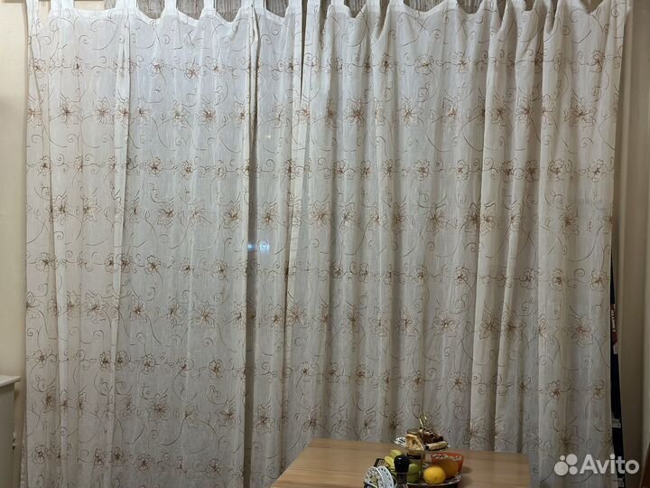 Шторы с гардиной