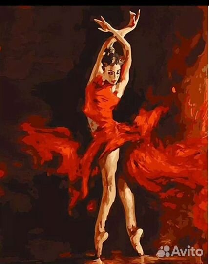 Картины по номерам,7шт. Без подрамника