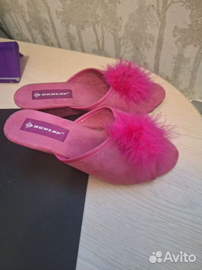 Тапочки с мехом Dunlop 35