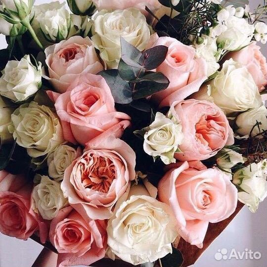 Цветы розы букет