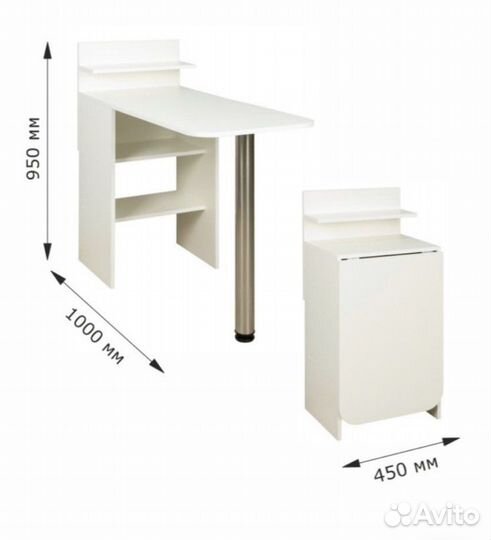 Компактный новый маникюрный стол