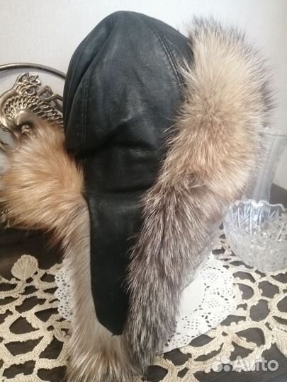 Женская шапка ушанка р 57 58