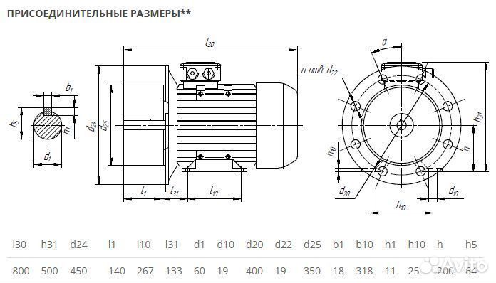 Электродвигатель аир 200М8 (18.5кВт-750об) новый