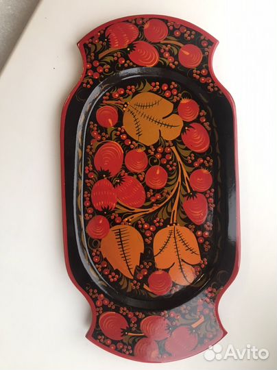 Поднос деревянный расписной