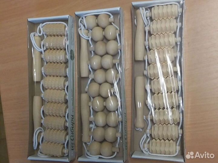 Массажер ленточный деревянный