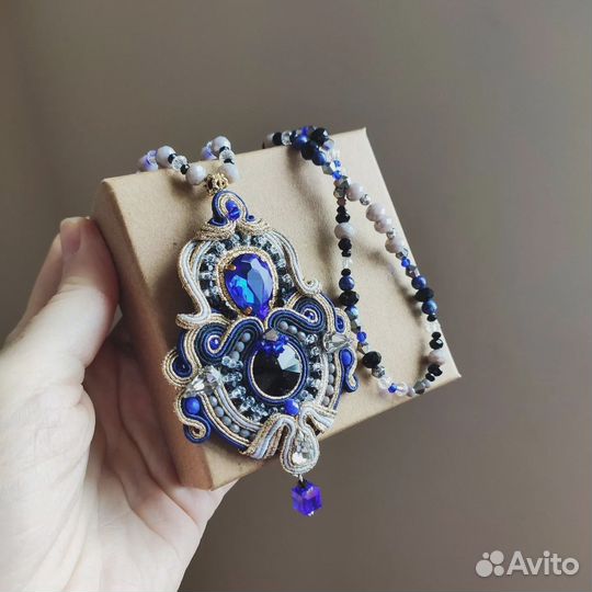 Кулон сутажный