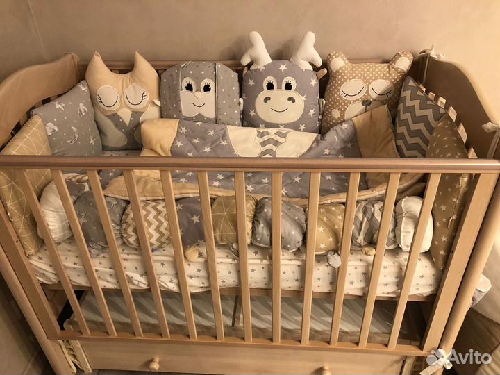 Бортики в детскую кроватку