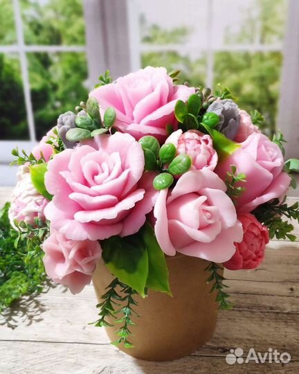 Букет цветов из мыла