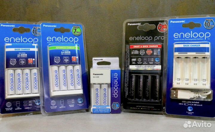 Panasonic Eneloop зу + AA 1900мАч