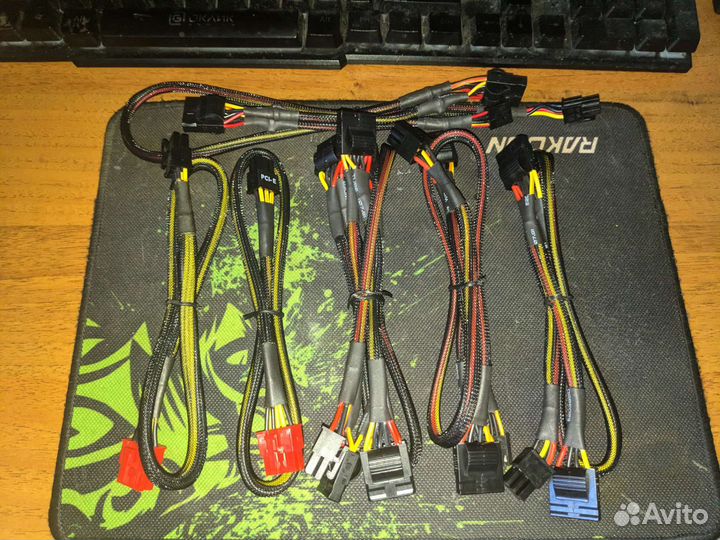 Кабеля модульных бп, переходники, SATA