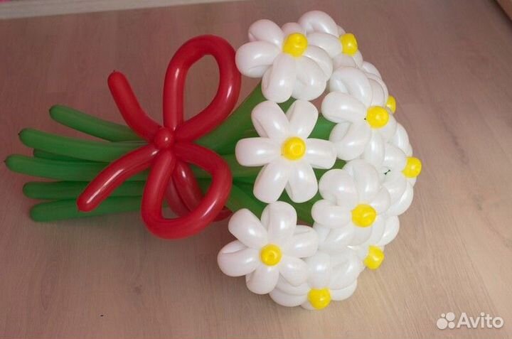Цветы из воздушных шаров