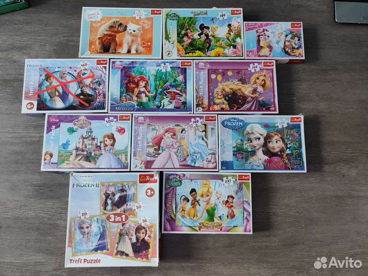 Пакетом пазлы Trefl