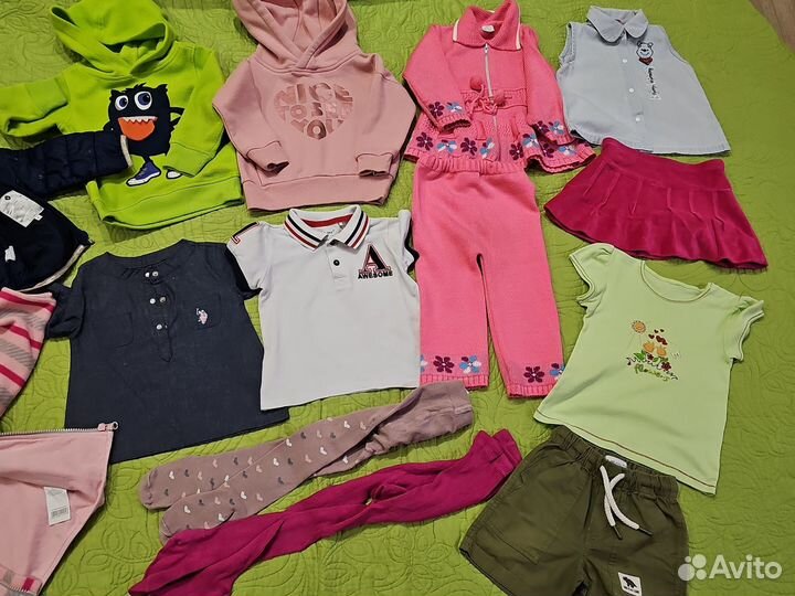Вещи для девочки 16 шт. пакетом 92