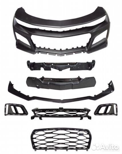 Передний бампер стиль ZL1 Chevrolet Camaro 16-18