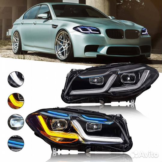 Комплект фары на BMW F10 в стиле G30 G38 laser