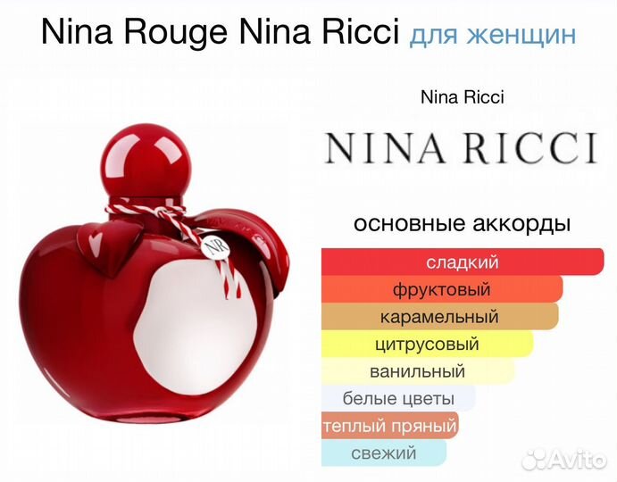 Духи Nina Rouge Nina Ricci 80мл