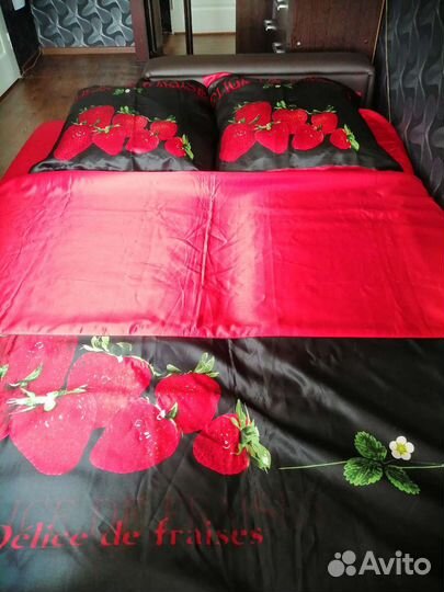 Шелковое постельное белье евро