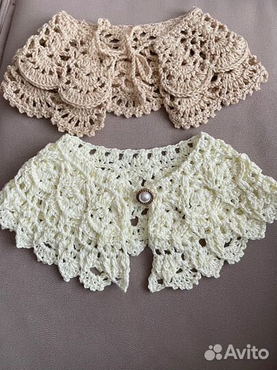 Кружевной воротник ручная работа