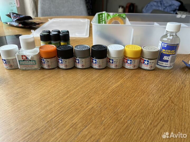 Набор красок и химии для моделизма