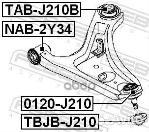 Пыльник шаровой опоры нижнего рычага tbjbj210