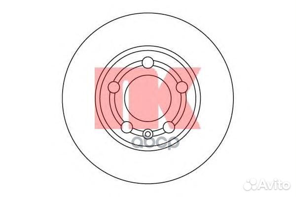 Диск тормозной 204761