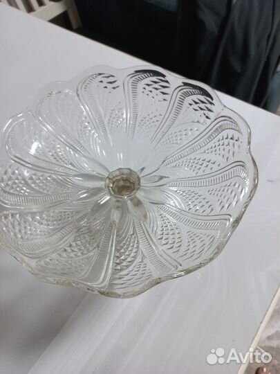 Ваза для фруктов на ножке СССР